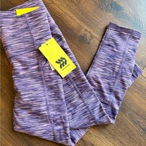 All in Motion NEW Heathered Purple Leggings